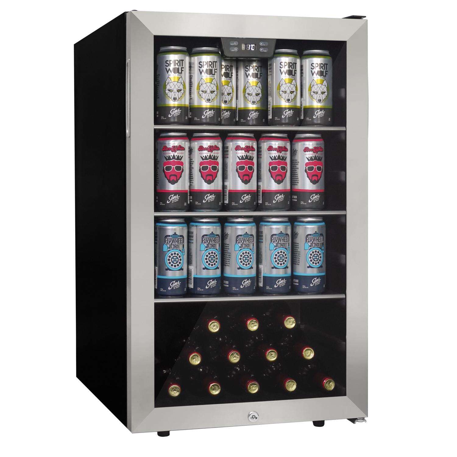 Danby 4.5 ft Silver Stainless Steel Beverage Cooler 230 W