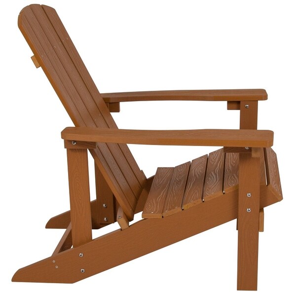 Outdoor AllWeather Poly Resin Wood Adirondack Chair