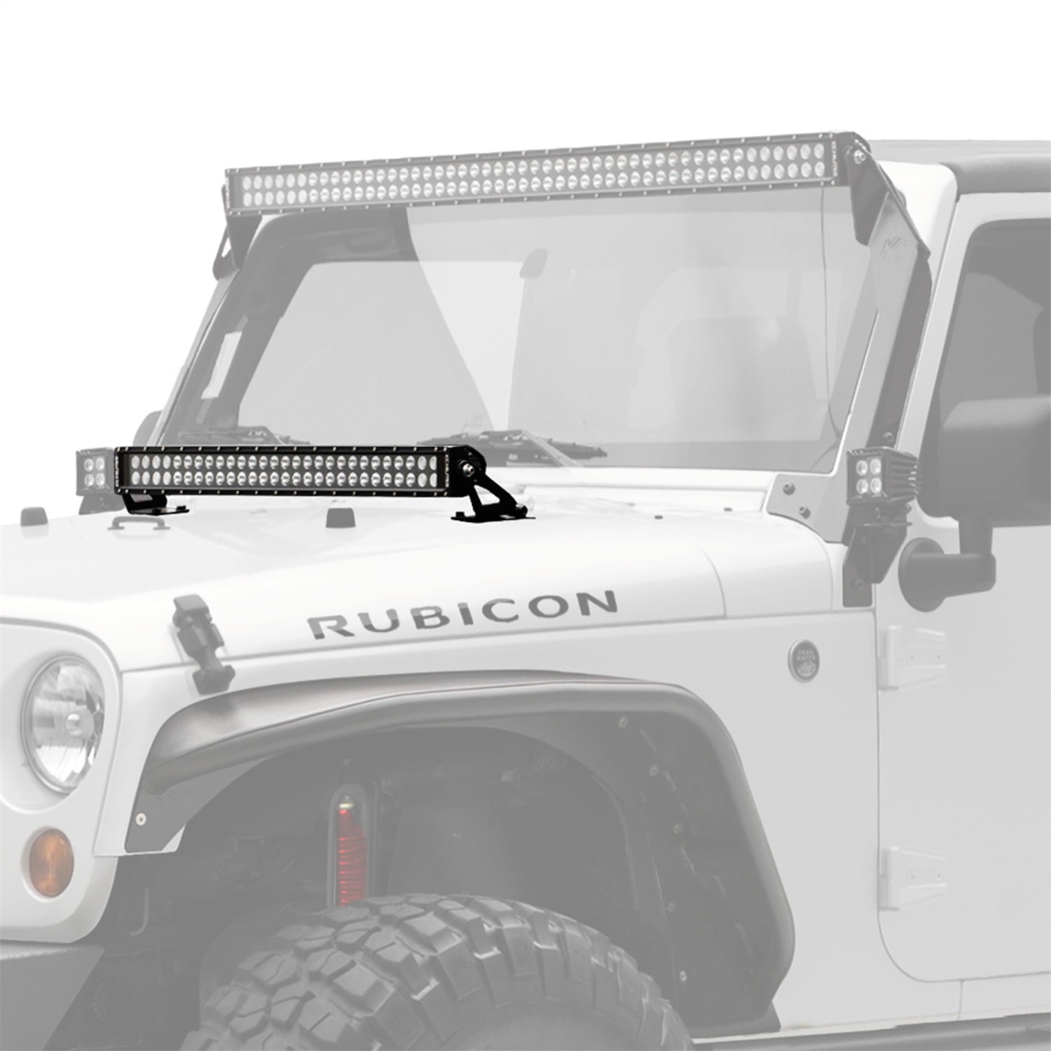 KC HiLites 367 C30 LED Light Bar And Bracket Kit Fits 07-18 Wrangler (JK)