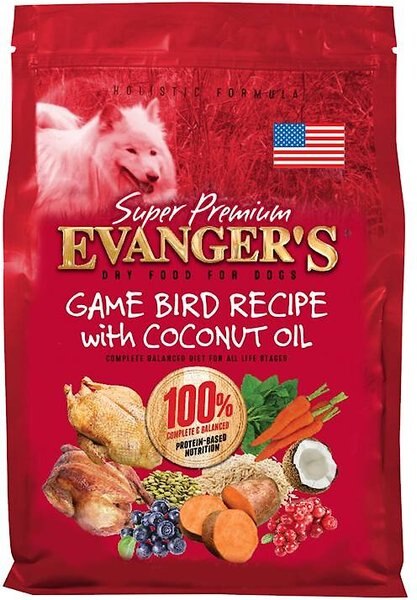 Evanger's Super Premium Game Bird Recipe with Coconut Oil Dry Dog Food