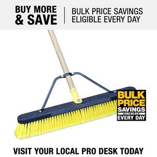 Quickie Job Site 24 in. Multi-Surface IndoorOutdoor Push Broom 857JSHDSU