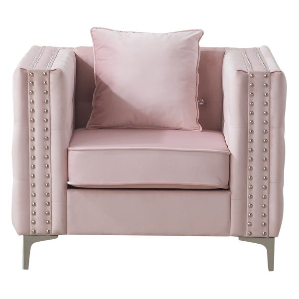 Paige Tufted Velvet Living Room Chair