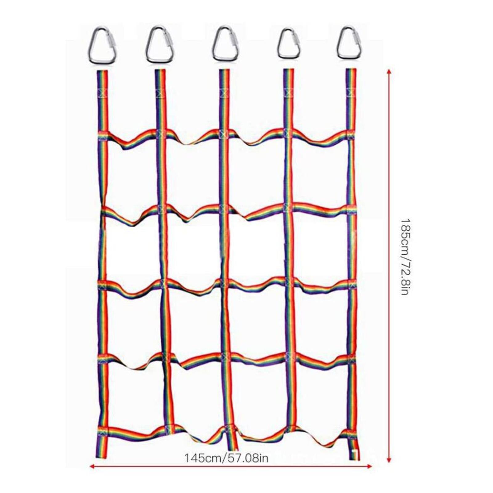 Nylon Children Climbing Swingset for Playground Obstacle Course Outdoor Treehouse Capacity 250kg