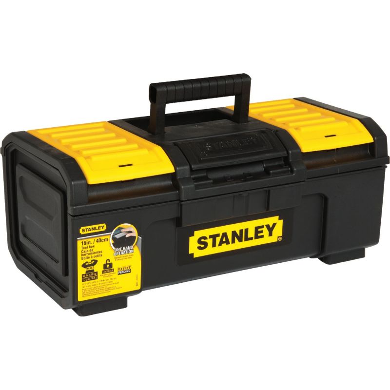 Stanley Auto Latch Toolbox Black Yellow