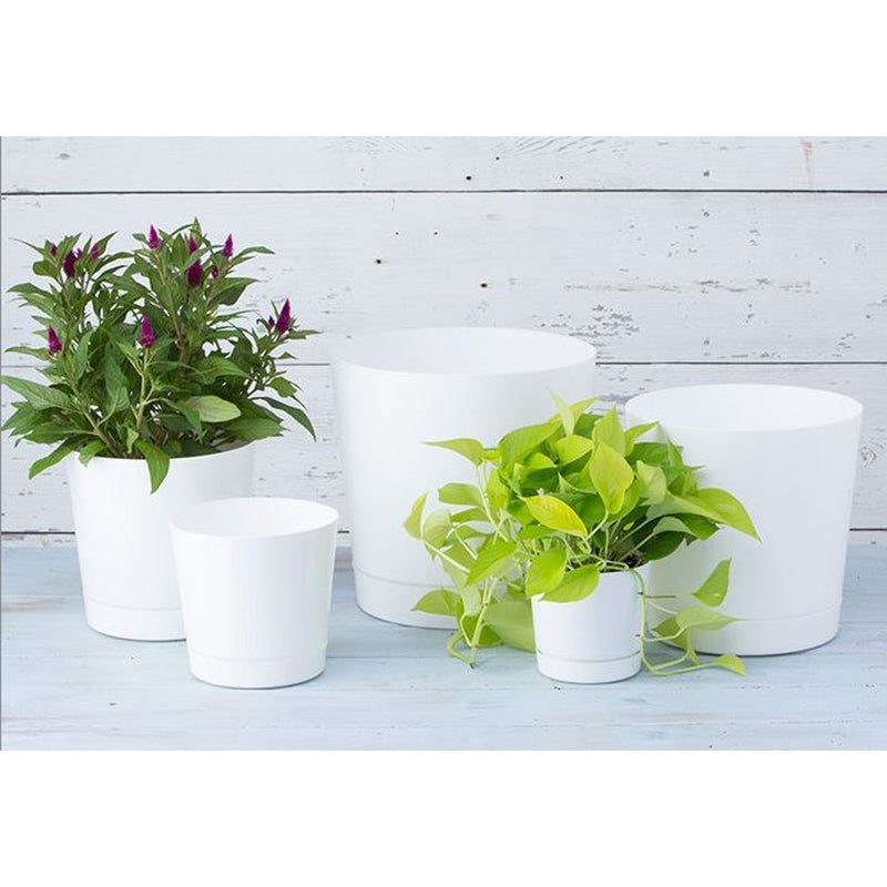 FLOWER POT WHITE 10