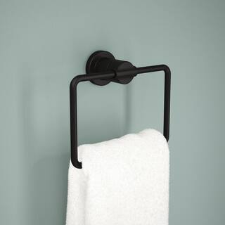 Delta Nicoli Towel Ring in Matte Black NIC46-MB