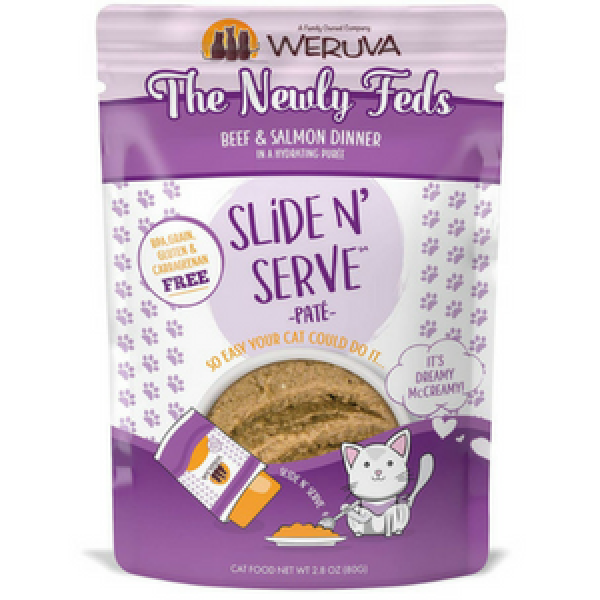 Weruva Slide N' Serve The Newly Feds Beef and Salmon Dinner Pate Grain-F