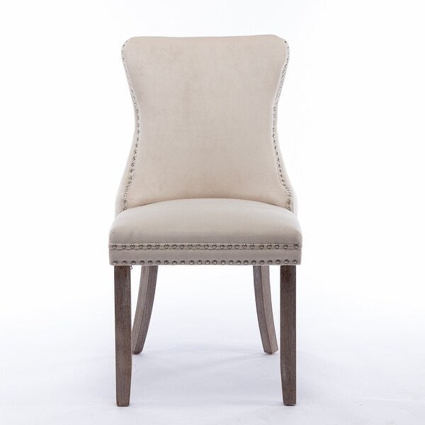 Upholstered Wing-Back Dining Chair