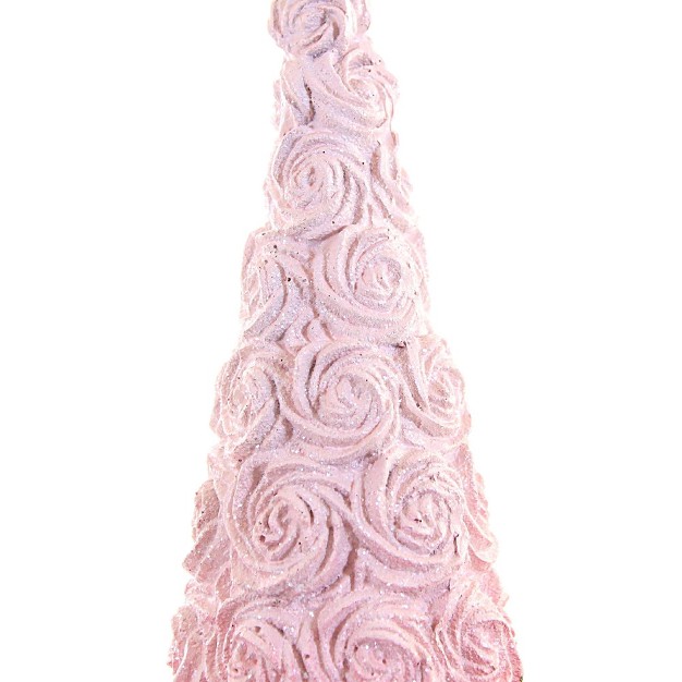 Home Decor 12 00 Inch Pink Rosette Tree 1 Figurine 12 00 Inches Tabletop Wedding Bridal Holiday 2929520 Polyresin Pink