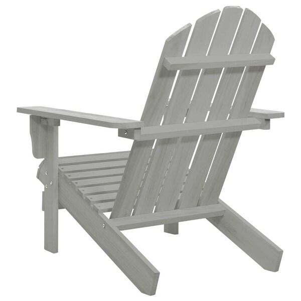 vidaXL Patio Chair Wood Gray