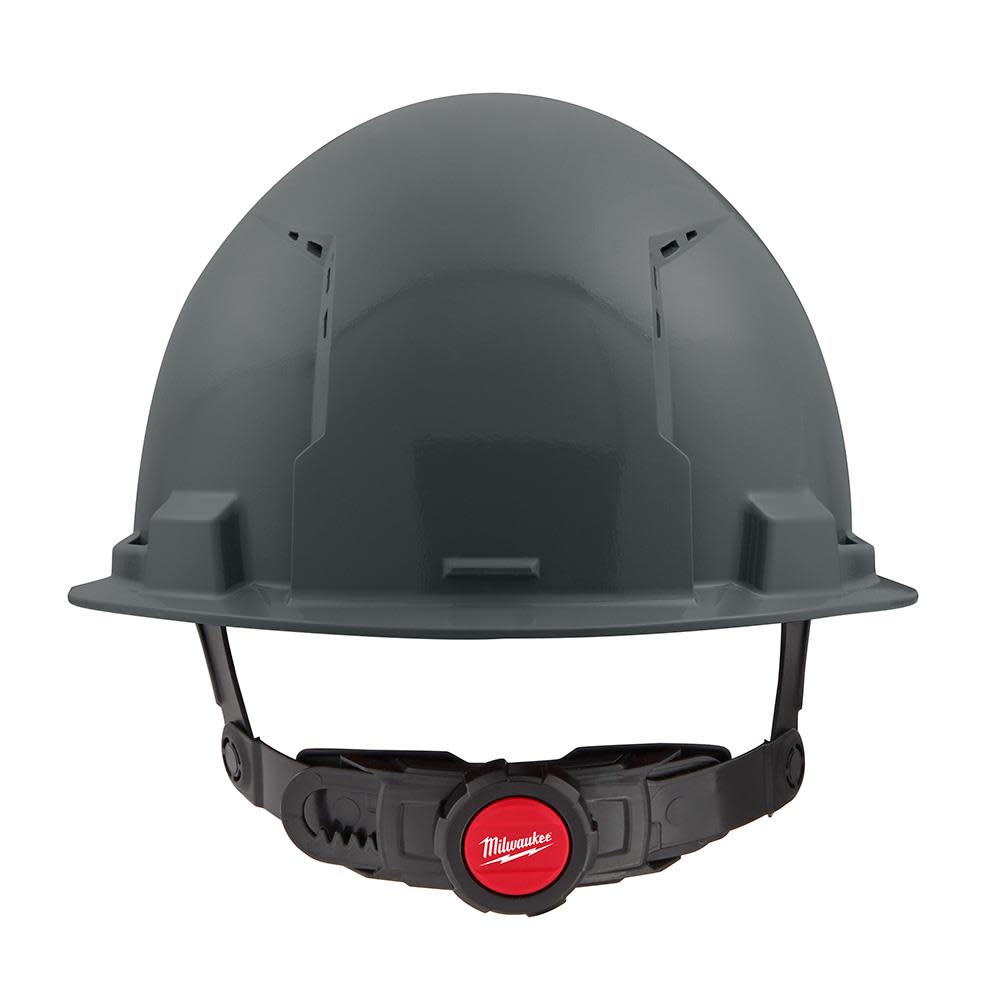 Milwaukee Gray Front Brim Vented Hard Hat with 6pt Ratcheting Suspension Type 1 Class C