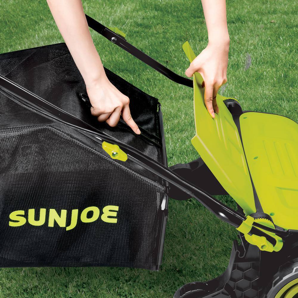 Sun Joe 15 in. 13 Amp Electric Lawn Dethatcher with Collection Bag AJ805E