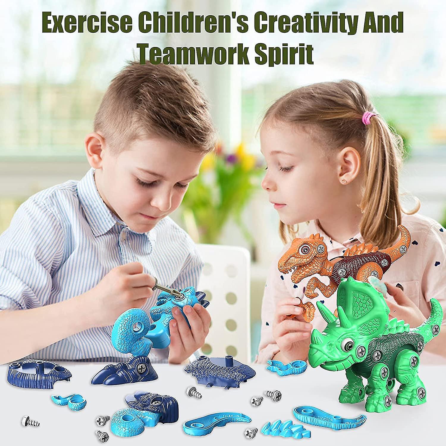 Toys For 3 4 5 6 7 8 Year Old Boys， Dinosaur Toys For Kids 3-5， Take Apart Stem Constructi