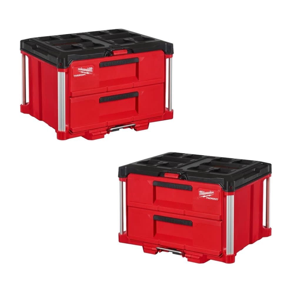 Milwaukee PACKOUT Drawers Tool Box 2 Drawer Bundle 48-22-8442X2 from Milwaukee