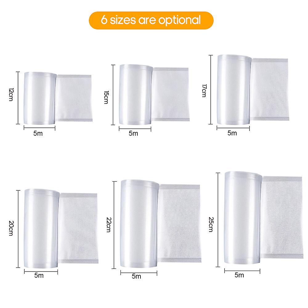 25x11cm Vacuum Sealer Bags Rolls 2 Roll Pack Vacuum Bags For Food Storage Seal A Meal Vac Sealers Commercial Bpa Free