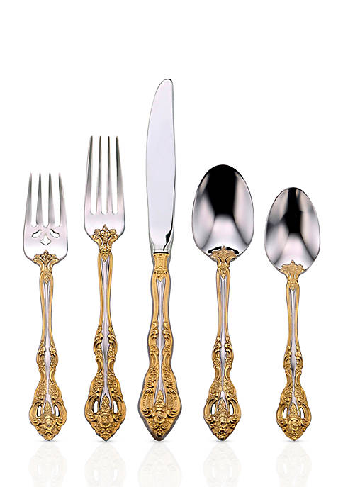 Golden Michelangelo 5 Piece Fine Place Setting