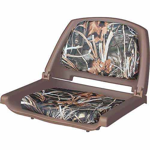 Wise 8WD139CLS-B-732 Cushioned Fold-Down， Molded Fishing Seat， Realtree Max 4 Camo