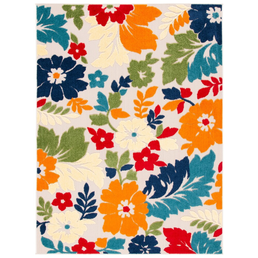 SAFAVIEH Cabana Avia Indoor/ Outdoor Waterproof Patio Floral Rug