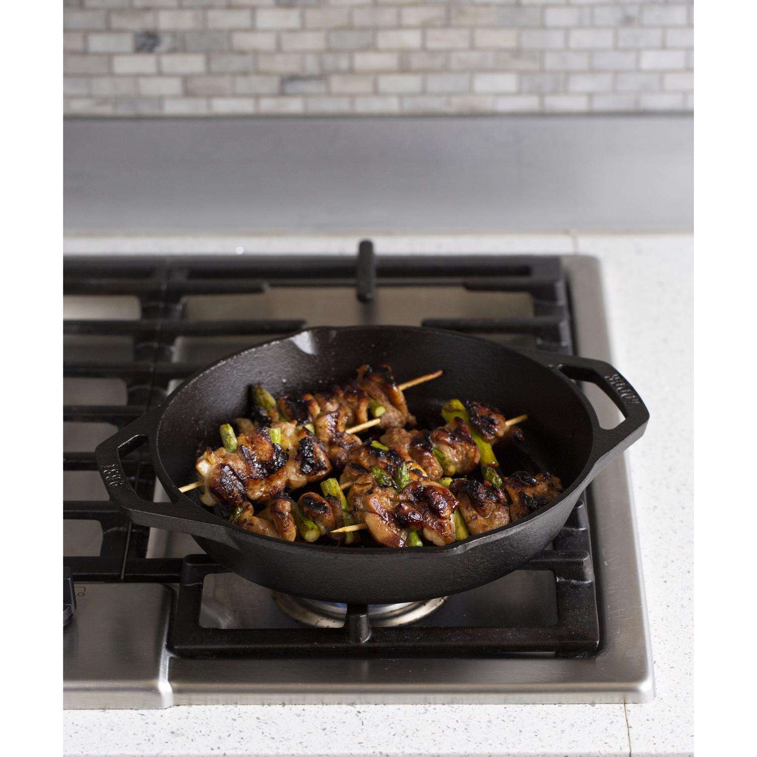 Lodge Cast Iron Grill Pan 10.25 in. 0.16 qt Black