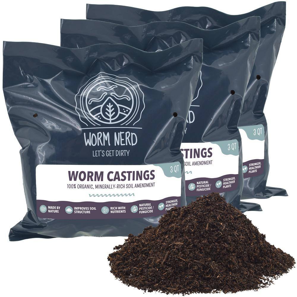 Arcadia Garden Products 9 qts. Worm Nerd Worm castings Natural Soil Additive WN07