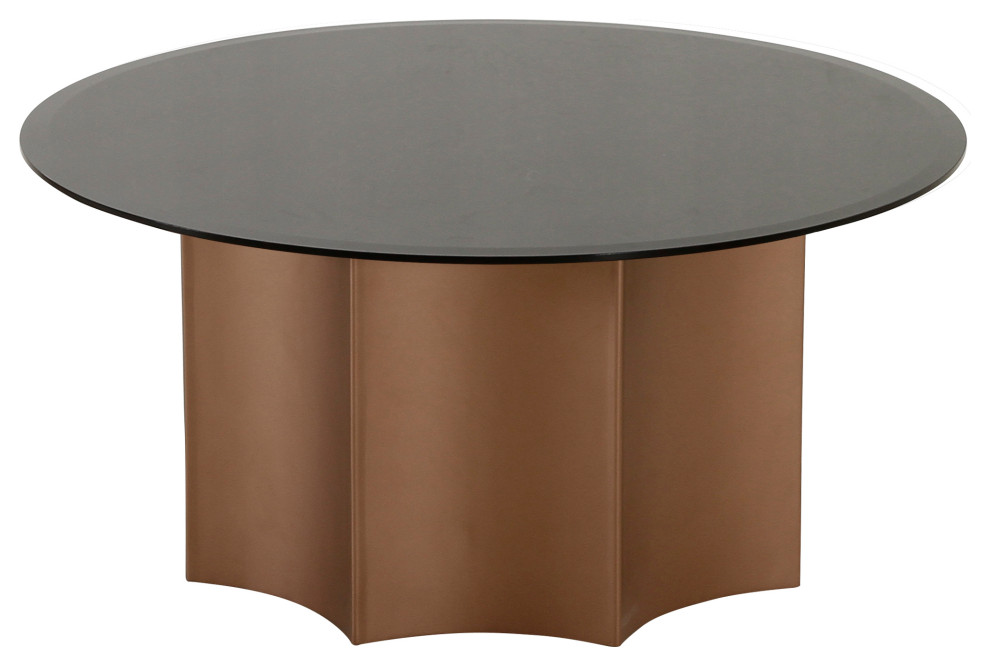 Modrest Ingram Modern Round Coffee Table   Contemporary   Coffee Tables   by Vig Furniture Inc.  Houzz