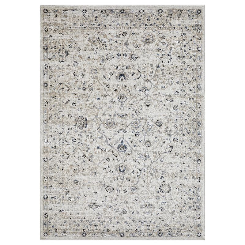 Loomaknoti Kehleigh Oviel Cream Area Rug