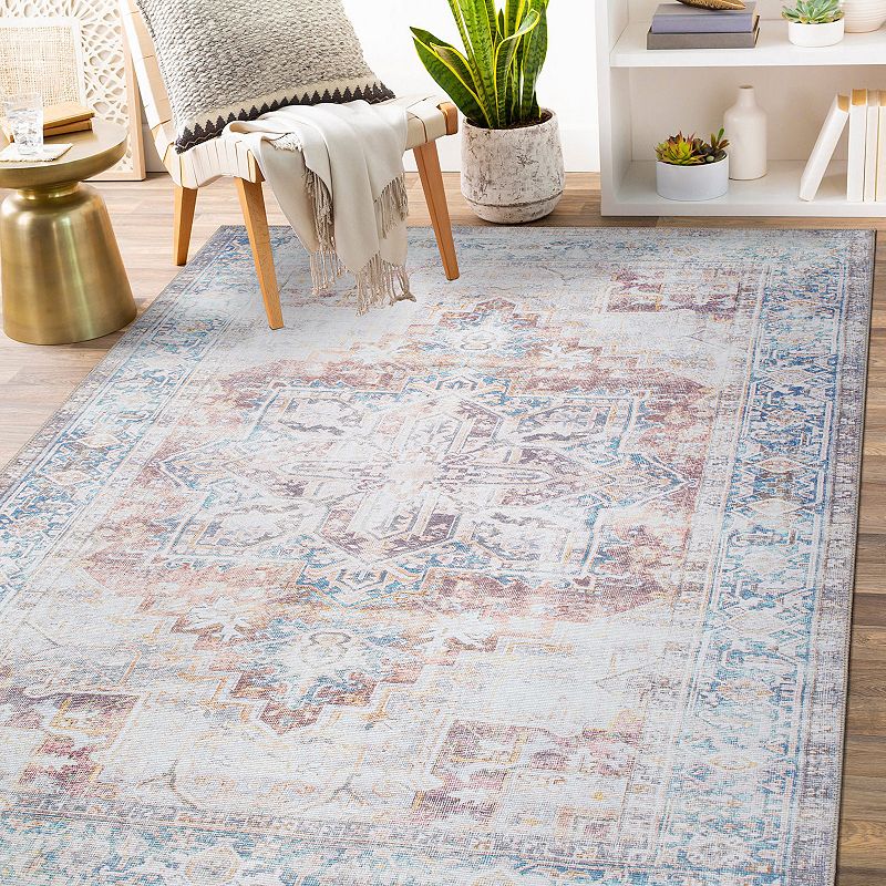 World Rug Gallery Bohemian Distressed Machine Washable Area Rug