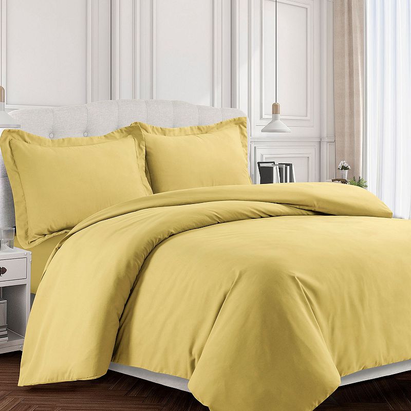 Tribeca Living Valencia Solid Duvet Cover Set