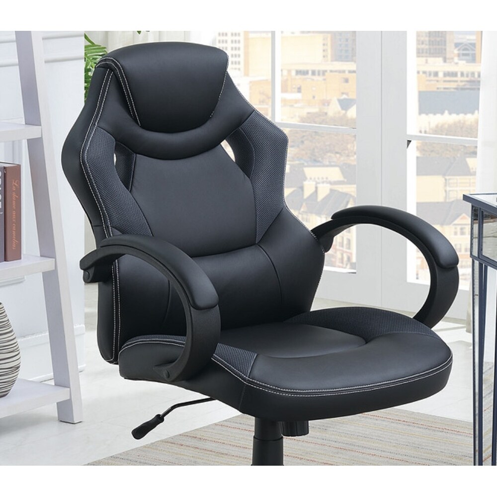 Office Chair Upholstered 1pc Cushioned Comfort Chair Relax Gaming Office