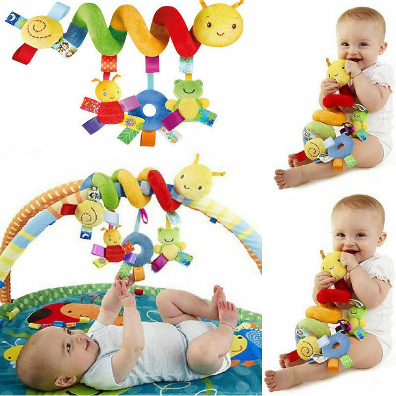 Pudcoco Cute Activity Spiral Crib Stroller Car Seat Travel Hanging Toys Baby Rattles Toy