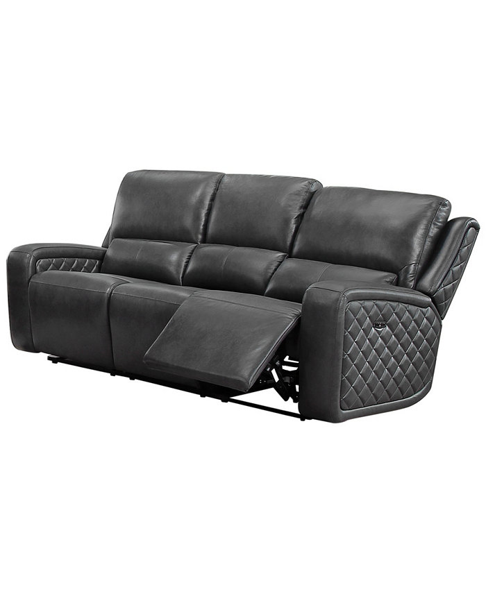 Abbyson Living Raymond 86 Leather Power Reclining Sofa