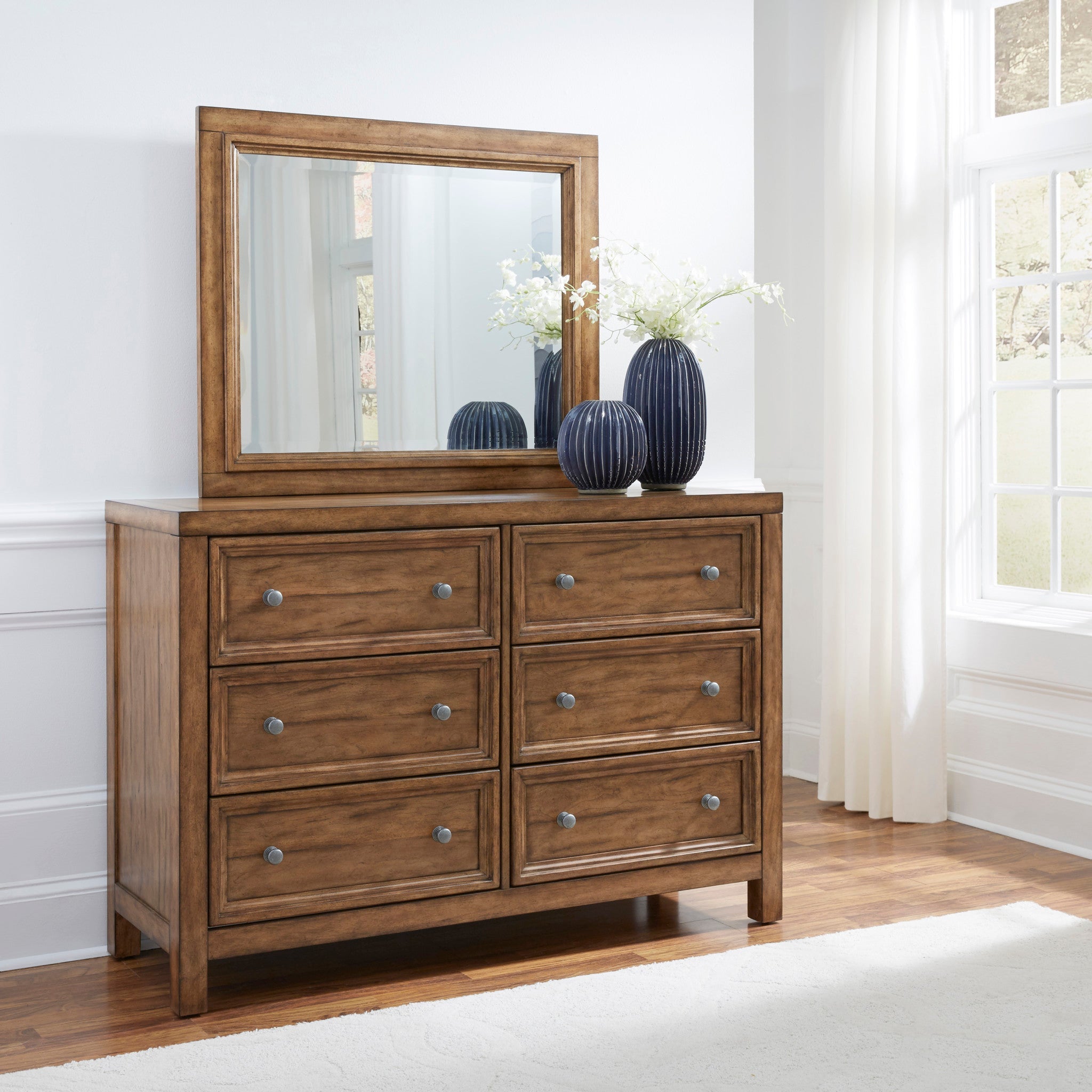 Sedona Brown Dresser with Mirror