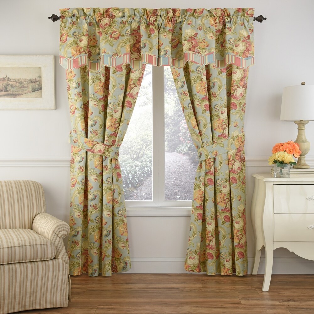 Waverly Spring Bling Window Pieced Scalloped Valance   52x18