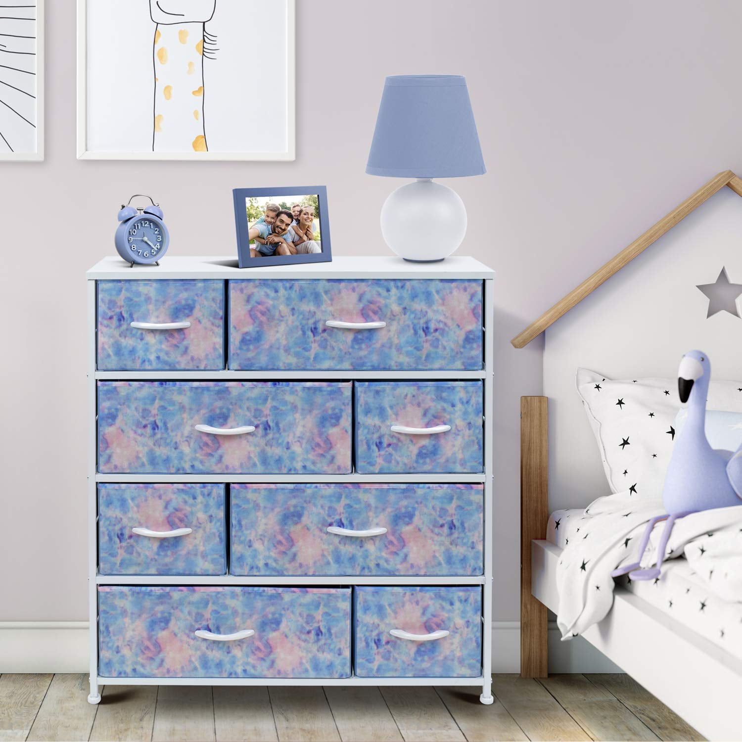 8 Drawers Chest Dresser - Tie Dye