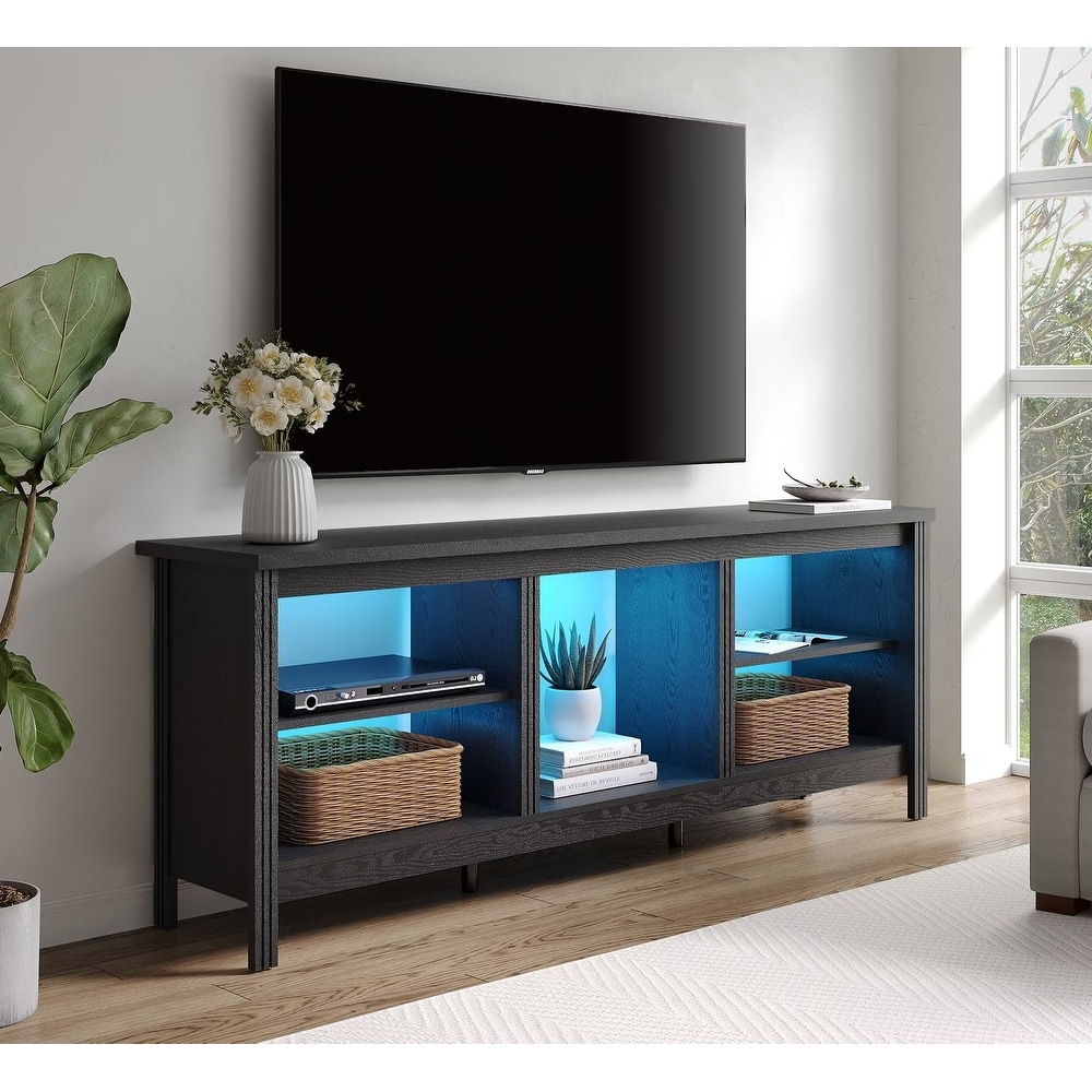 Classical 70 Inch TV Stand  TV Console Table for 75 Inch TV with LED