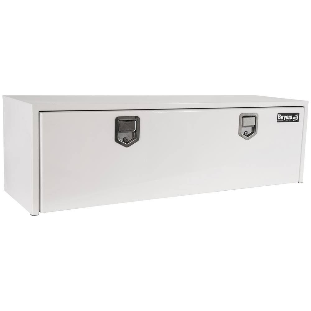 Buyers Products Company 18 in. x 18 in. x 48 in. White Steel Underbody Truck Tool Box 1702210