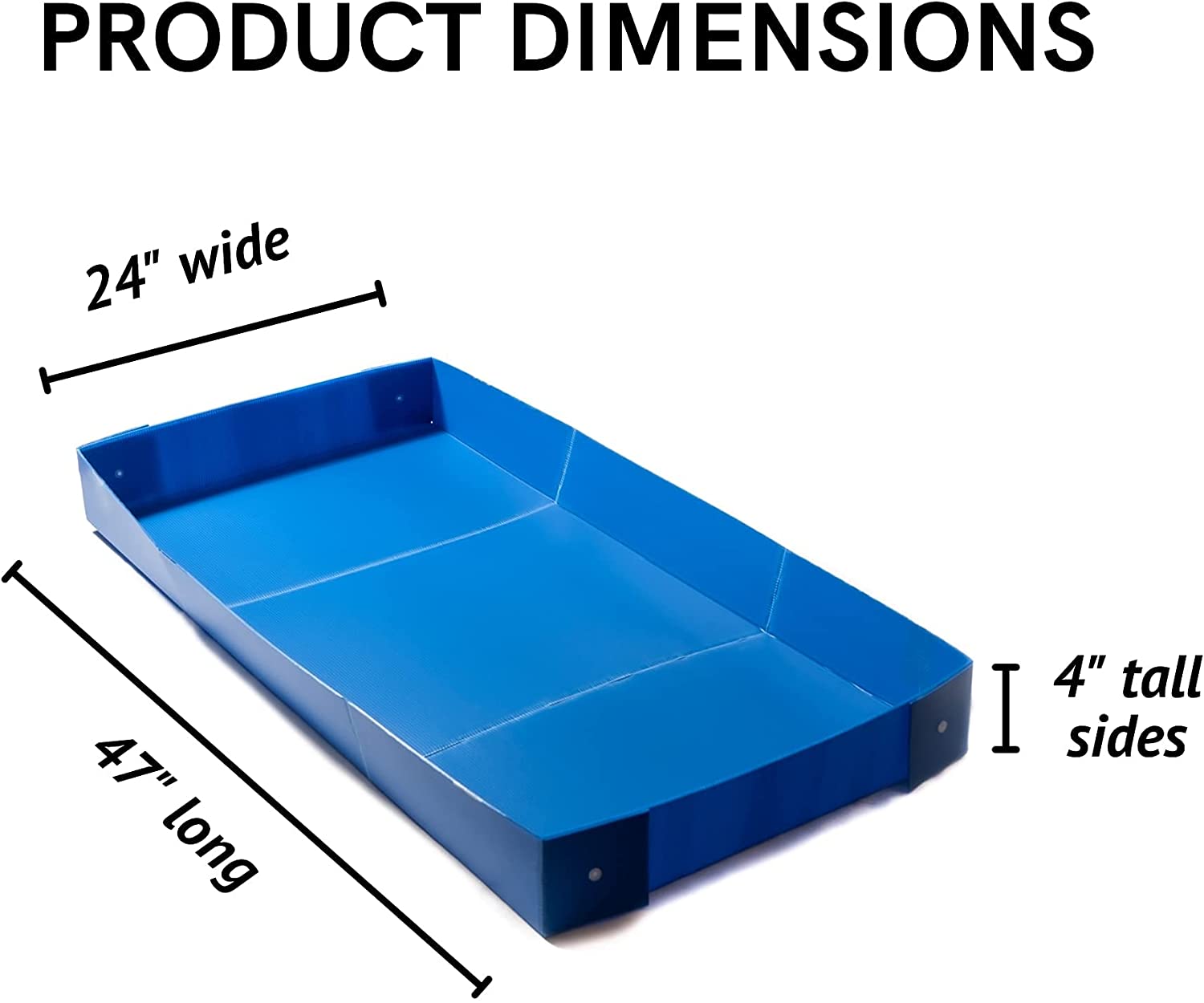 Midlee Corrugated Plastic Guinea Pig Cage Liner- 47