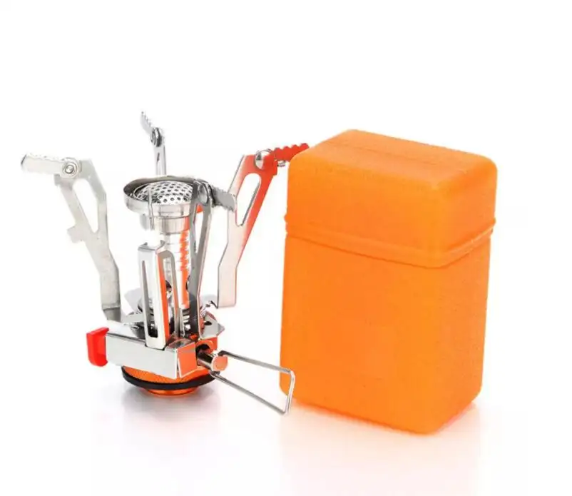 Pocket Ultralight Outdoor Mini Portable Gas Camping Stove for Backpackging Hiking