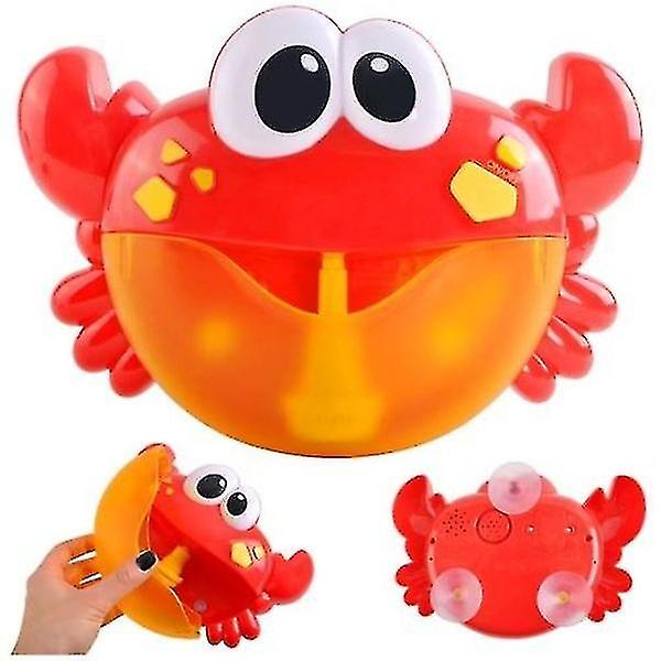 Musical Crab With Bubbles For The Bath - Bath Toy Red