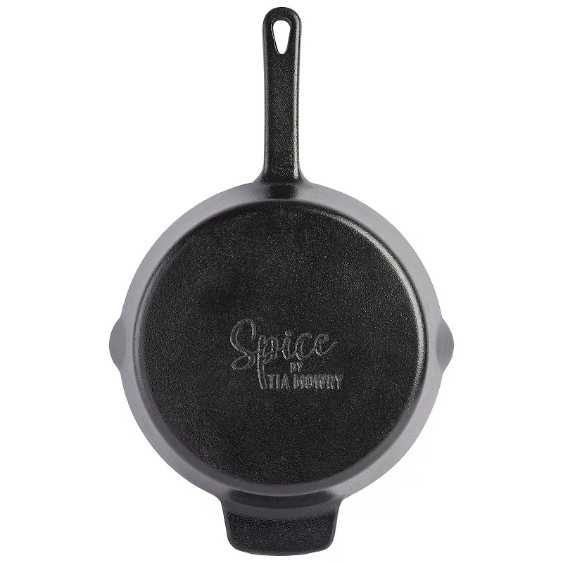 Spice by Tia Mowry Savory Saffron Preseasoned 8 Inch Cast Iron Skillet