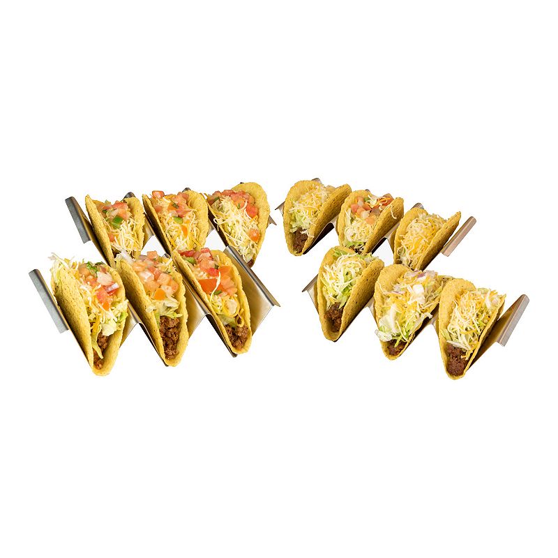 Taco Tuesday 4-pc. Stainless Steel Taco Holder Set