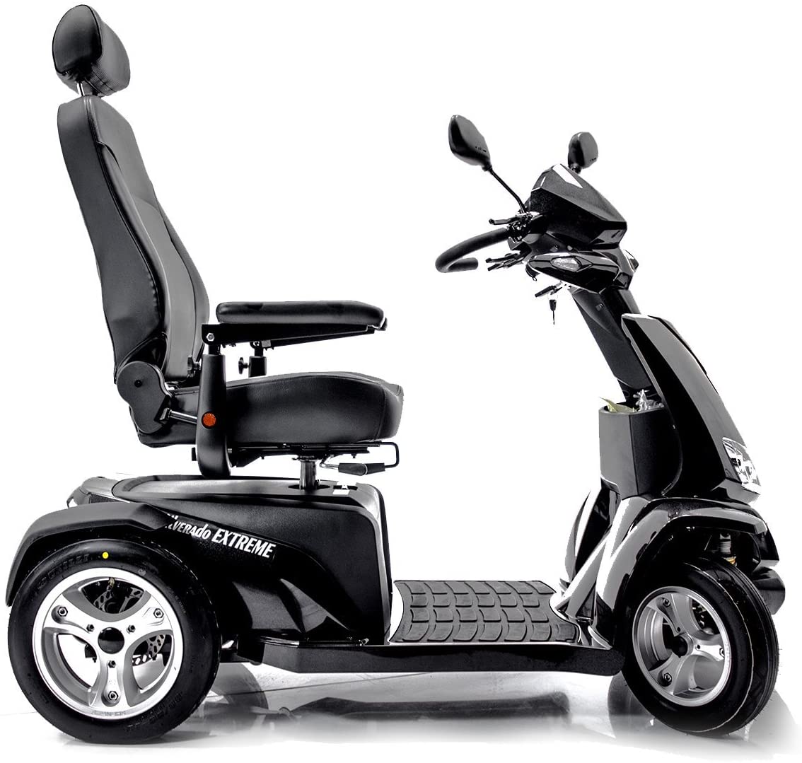 Silverado Extreme 4-Wheel Electric Mobility Scooter + Challenger Accessory Bundle