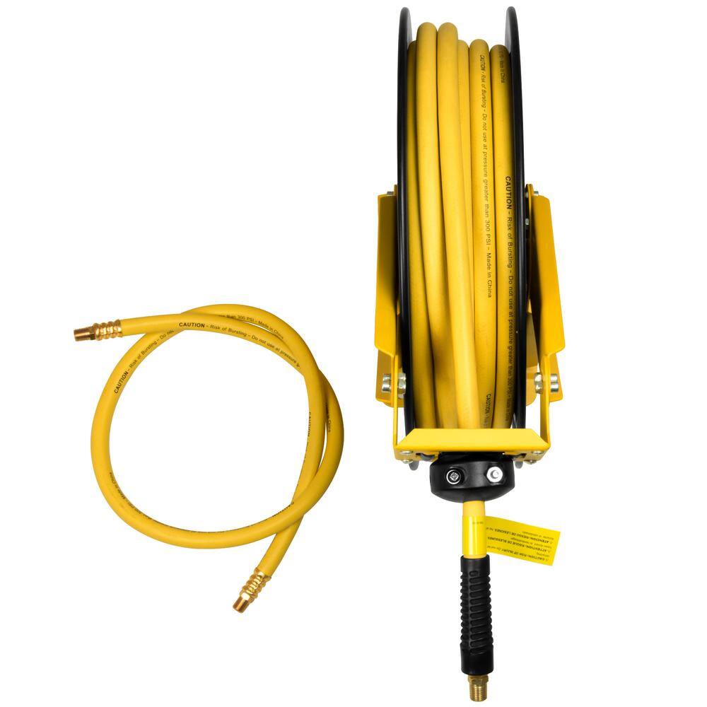 DW 38 in. x 50 ft. Double Arm Auto Retracting Air Hose Reel DXCM024-0343