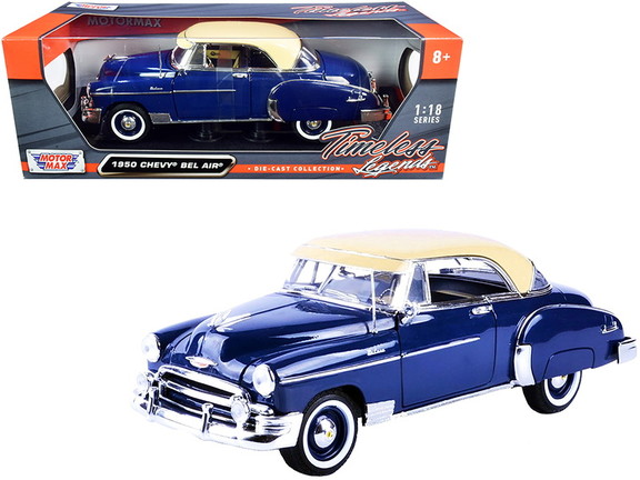 Motormax 1950 Chevrolet Bel Air Green 1/18 Diecast...