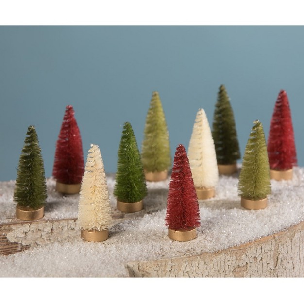 Christmas Mini Bottle Brush Trees Bethany Lowe Designs Inc Decorative Figurines