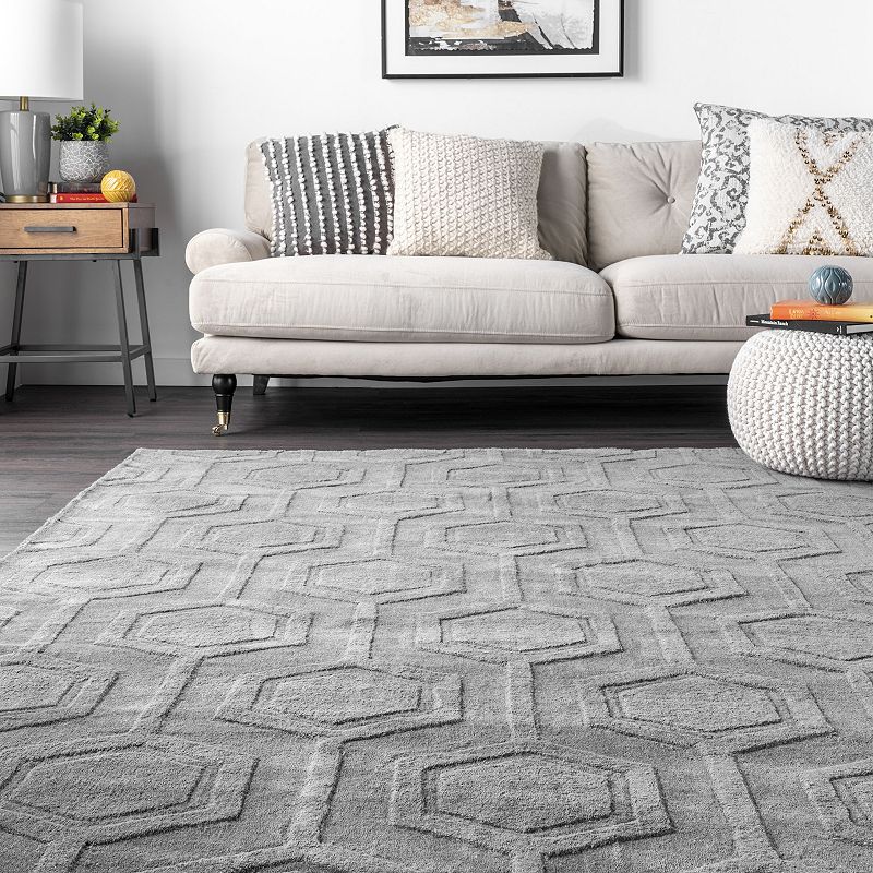 nuLOOM Ambrose Textured Geometric Rug