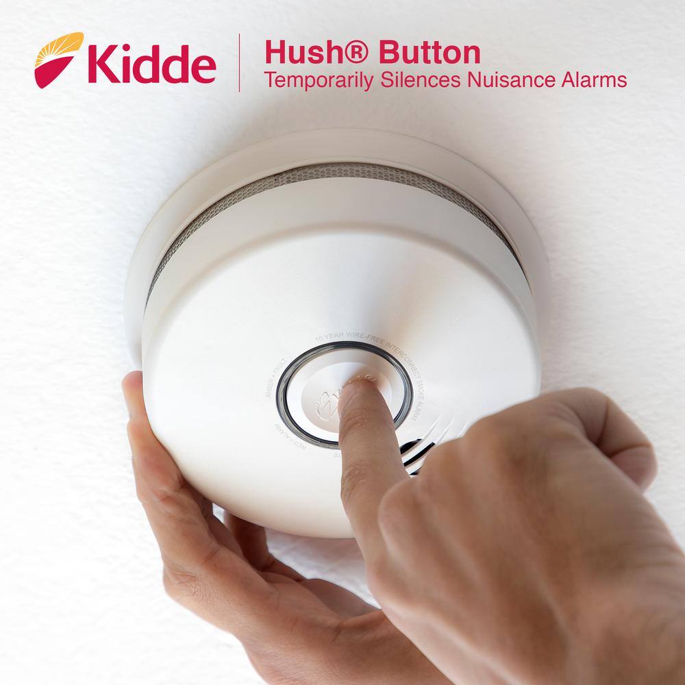 Kidde 10 Year Worry-Free Sealed Battery Smoke Detector with Intelligent and Wire-Free Voice Interconnect (2-Pack) 21028749