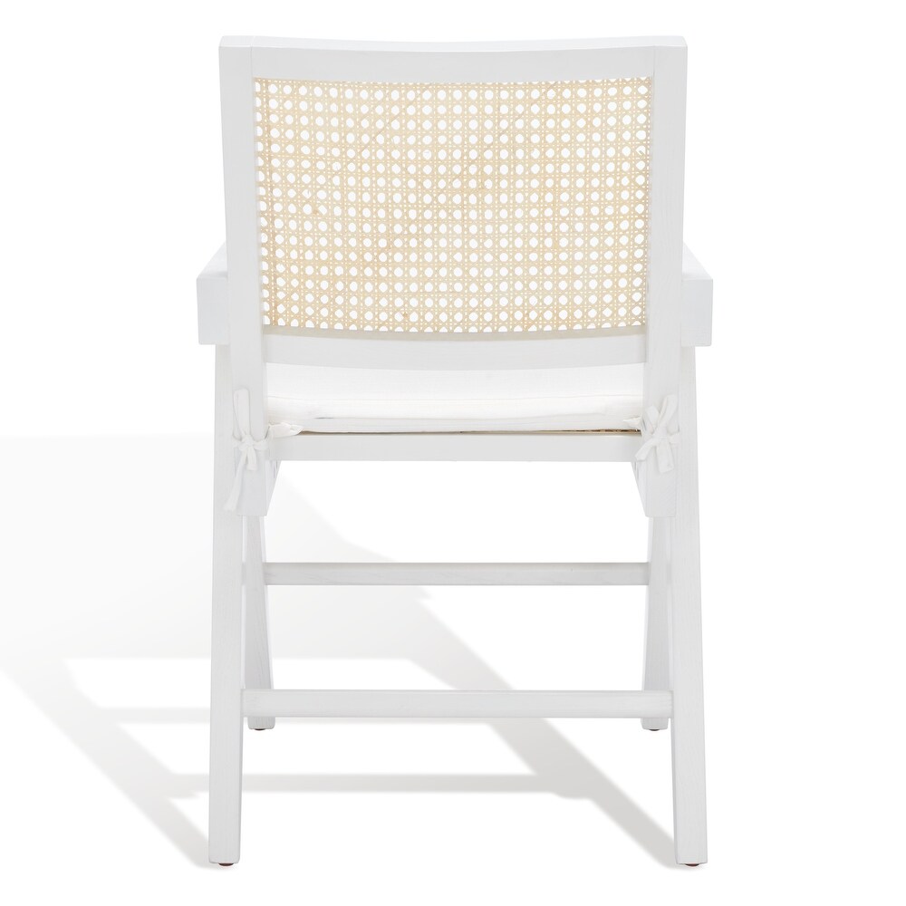 SAFAVIEH Couture Colette Rattan Arm Chair   21 in. W x 23 in. D x 34 in. H