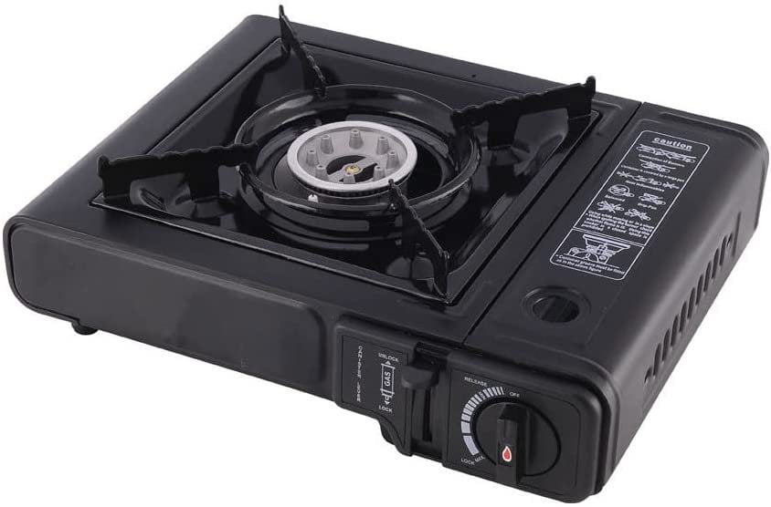 Portable Camping and Outdoor Butane Gas Stove Dual Flame 11,000 BTU Tailgating Cookouts