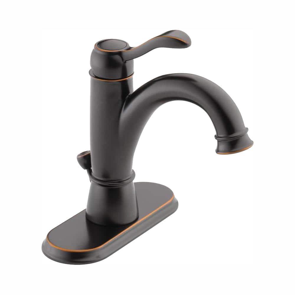 Delta Porter Single Hole SingleHandle Bathroom Faucet in Oil Rubbed Bronze